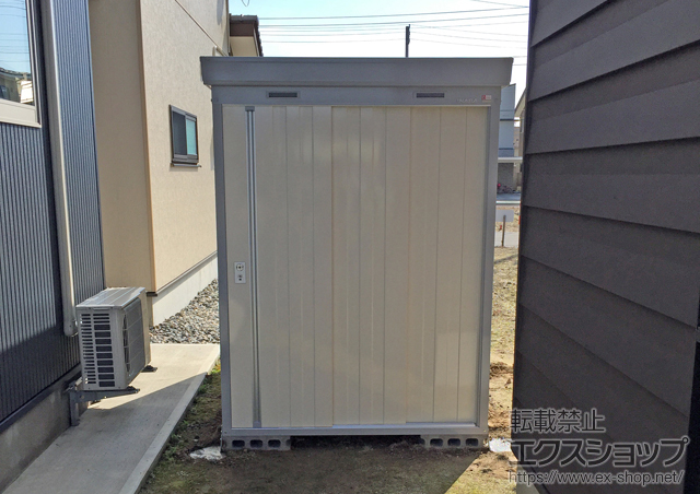 新潟県新発田市のの物置・屋外倉庫 ネクスタ 多雪地型(NXN-33CS FW) 施工例
