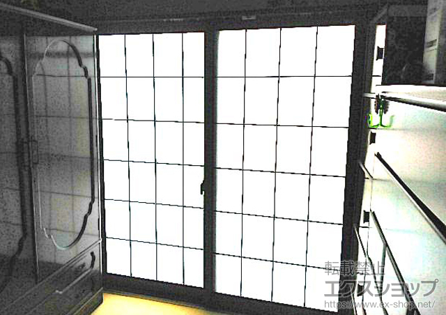 愛知県名古屋市のの二重窓（内窓） インプラス(ダストバリア)引き違い窓2枚建て 施工例