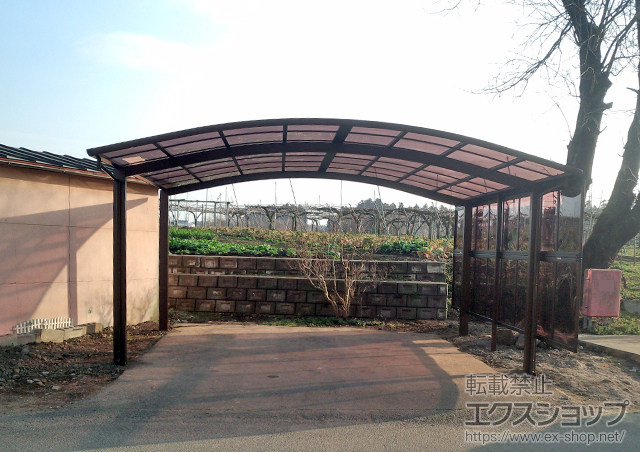 宮城県刈田郡蔵王町ののカーポート レイナツインポートグラン　積雪〜20cm対応 施工例