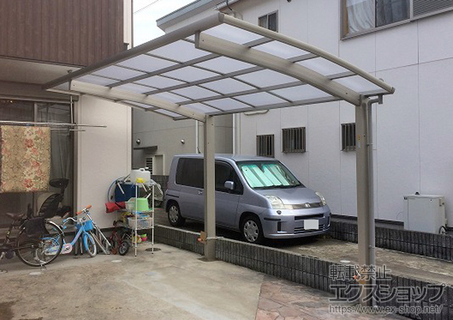 京都府長岡京市ののカーポート プレシオスポート 積雪〜20cm対応 施工例