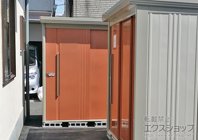 大阪府守口市のの物置・屋外倉庫 Mr.ストックマンダンディ 一般型(ND-2515 T) 施工例