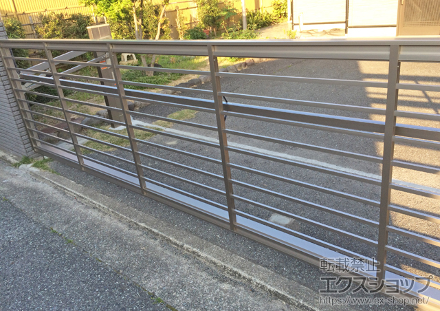 兵庫県姫路市ののカーゲート ワイドオーバードアS1型 電動式 57-12 施工例