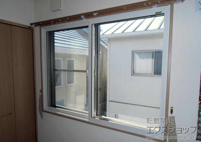愛媛県伊予市のの二重窓（内窓） インプラス(ダストバリア)引き違い窓2枚建て 施工例
