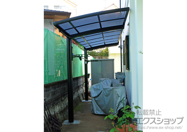 東京都町田市のLIXIL リクシル（トステム）のサイクルポート・駐輪場 カーブポートシグマIII ミニ 積雪〜20cm対応 施工例