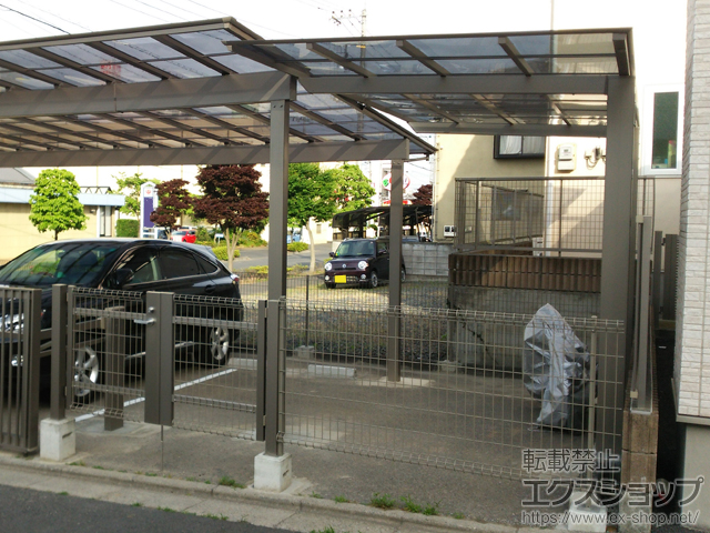 栃木県足利市ののカーポート アーキフィット 積雪〜20cm対応 施工例