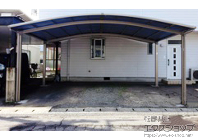 香川県高松市のLIXIL リクシル（トステム）のカーポート カーブポートシグマIII ワイド 積雪〜20cm対応 施工例