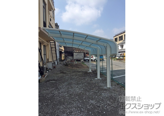 群馬県桐生市ののカーポート レイナキャップポートグラン 延長 積雪〜20cm対応 施工例