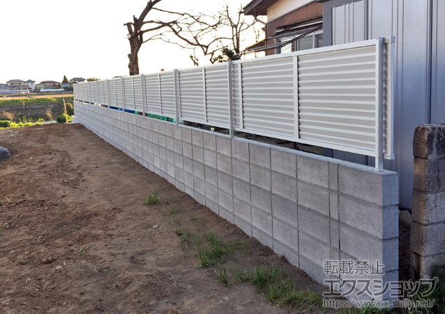 埼玉県北葛飾郡杉戸町ののフェンス・柵 プレスタフェンス8型 フリーポールタイプ 施工例