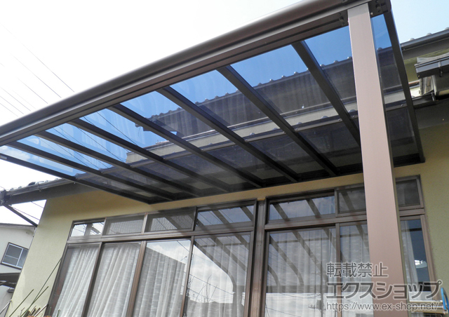 栃木県宇都宮市ののテラス屋根 ヴェクターテラス R型 テラスタイプ 単体 積雪〜20cm対応 施工例