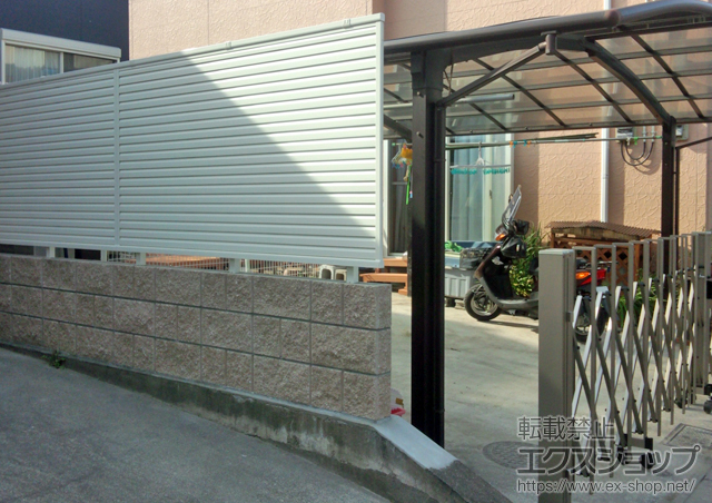 大分県別府市ののフェンス・柵 レスティナフェンス5型 自由柱 施工例