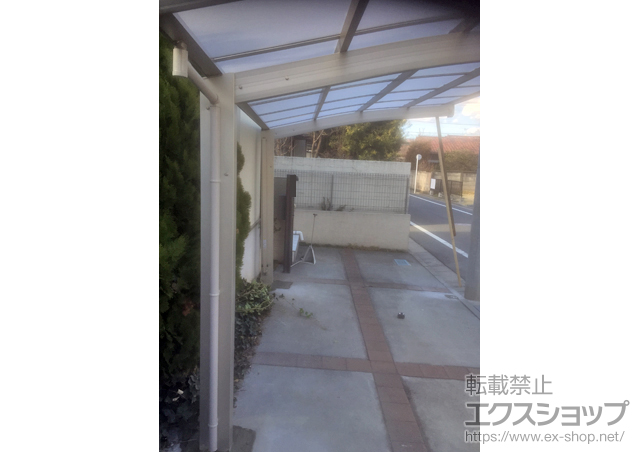 東京都練馬区ののカーポート プレシオスポート 積雪〜20cm対応＋着脱式補助柱　標準・ハイルーフ兼用（2本入り） 施工例