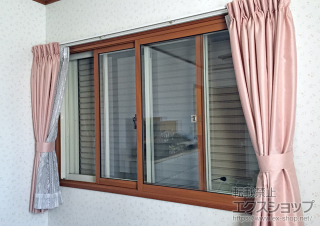 兵庫県西宮市のの二重窓（内窓） インプラス(ダストバリア)引き違い窓2枚建て 施工例