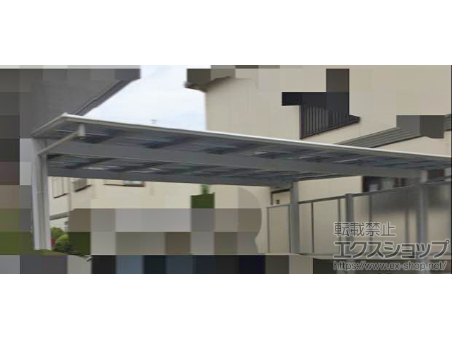 埼玉県越谷市ののカーポート マイリッシュOK ワイド 積雪〜20cm対応＋サイドパネル 施工例