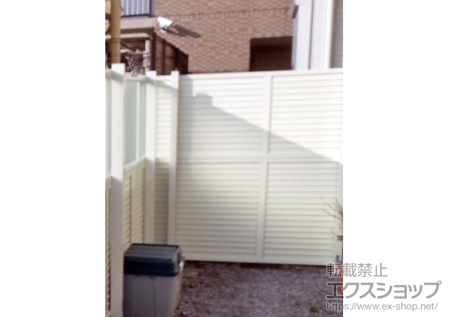 埼玉県越谷市ののフェンス・柵 プレスタフェンス5型 フリーポールタイプ 施工例