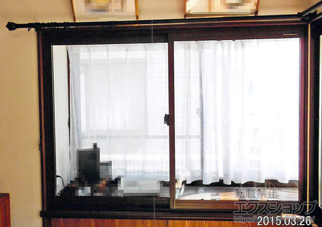 宮城県柴田郡大河原町のの二重窓（内窓） プラマードU 引違窓 2枚建 中桟無 施工例