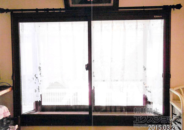 宮城県柴田郡大河原町のの二重窓（内窓） プラマードU 引違窓 2枚建 中桟無 施工例