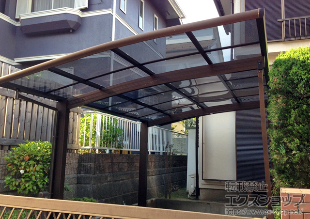 東京都町田市ののカーポート レイナポートグラン 積雪〜30cm対応＋柱ガード(1本入)×1セット 施工例