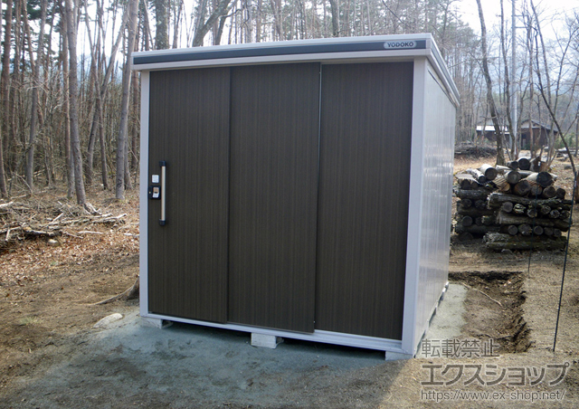山梨県北杜市のの物置・屋外倉庫 エルモ 一般型(LMD-2225) 施工例