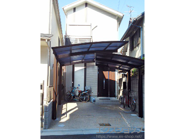 大阪府東大阪市ののカーポート プレシオスポート 積雪〜20cm対応 施工例