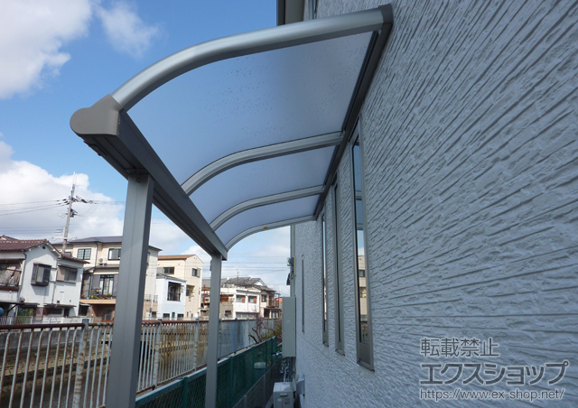 大阪府寝屋川市ののテラス屋根 プレシオステラス R型 テラスタイプ 単体 積雪〜20cm対応 施工例