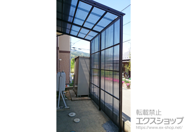 長野県東筑摩郡山形村ののストックヤード ストックヤードII オープンタイプ 積雪〜50cm対応 高さ9尺仕様 施工例