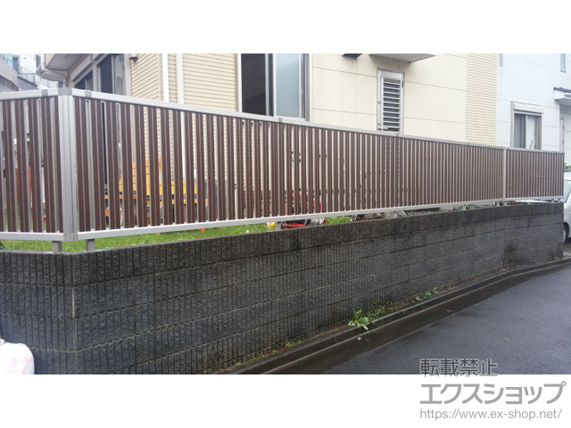 神奈川県横浜市ののフェンス・柵 ルシアスフェンス F03型  自由柱 施工例