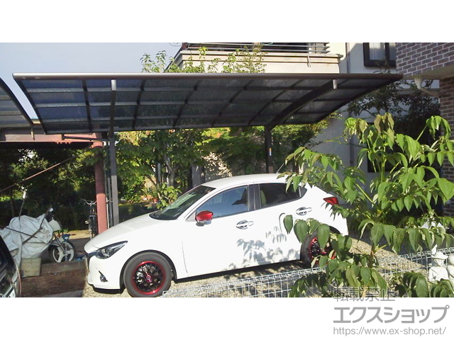 福島県伊達市ののカーポート プレシオスポート 積雪〜20cm対応 施工例