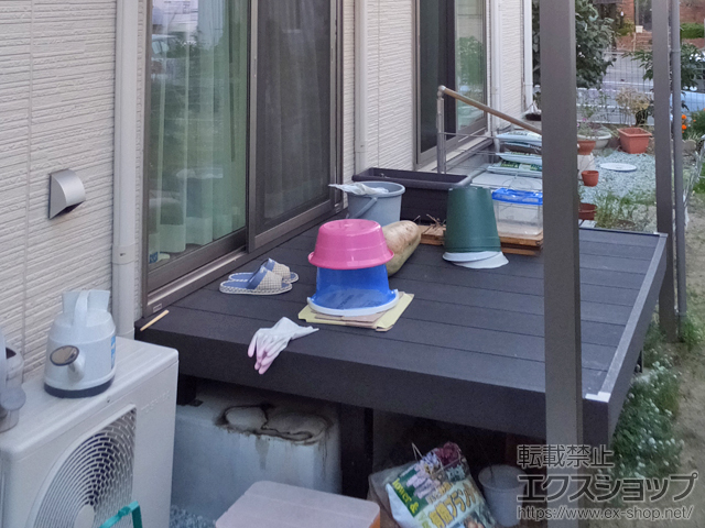 宮城県岩沼市ののウッドデッキ リウッドデッキ 200 施工例