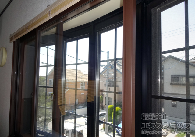 兵庫県西宮市のの二重窓（内窓） インプラス(ダストバリア)引き違い窓2枚建て 施工例