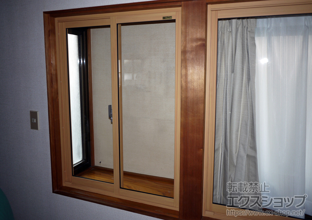 長野県岡谷市のの二重窓（内窓） インプラス ダストバリア仕様 引違い窓 施工例