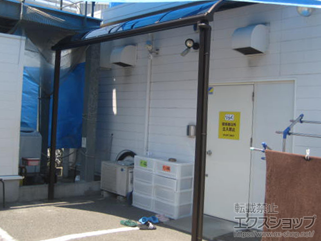 広島県広島市ののテラス屋根 プレシオステラス R型 テラスタイプ 単体 積雪〜20cm対応 施工例