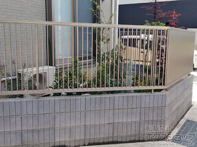 神奈川県足柄上郡大井町ののフェンス・柵 プレスタフェンス2型 フリーポールタイプ 施工例