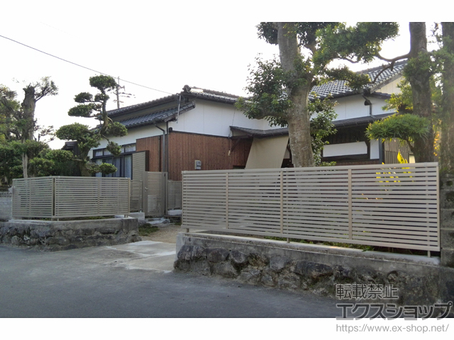 福岡県小郡市ののフェンス・柵 ライシスフェンス3型 フリーポールタイプ 施工例