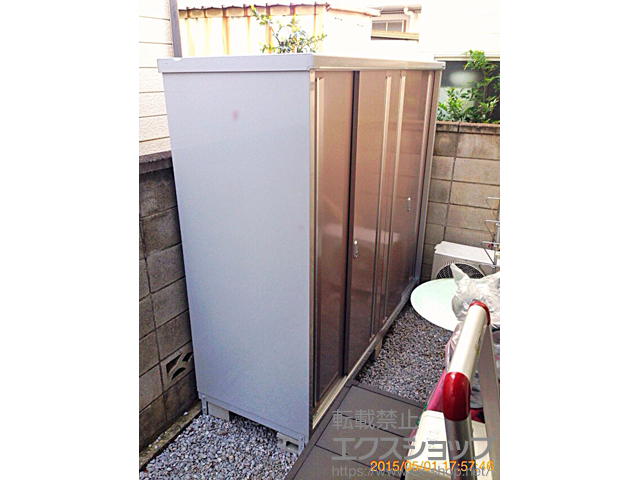 東京都世田谷区のの物置・屋外倉庫 シンプリー 一般型(MJX-217E-AR) 施工例