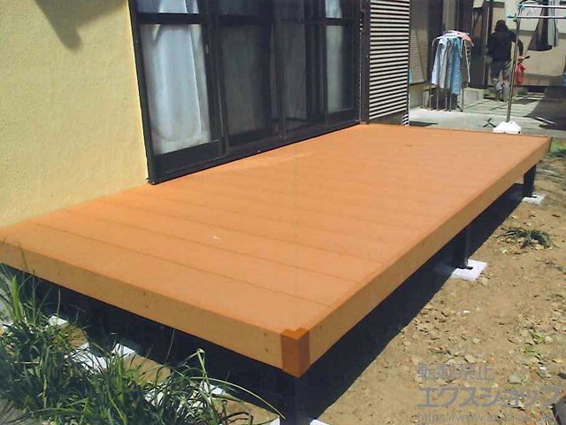 静岡県静岡市ののウッドデッキ リウッドデッキ 200 施工例