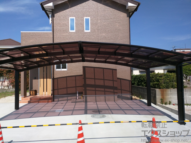 宮崎県東臼杵郡門川町ののテラス屋根 ヴェクターテラス R型 テラスタイプ 単体 積雪〜20cm対応 施工例