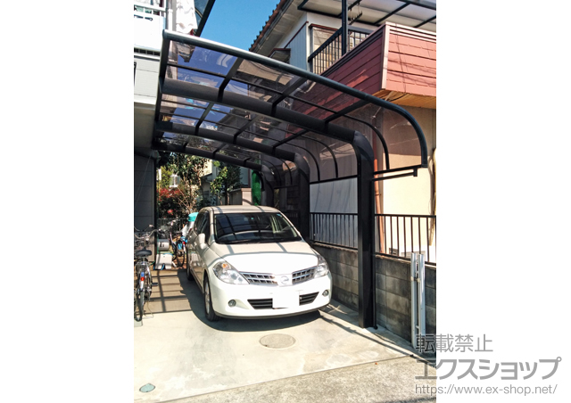 埼玉県鴻巣市のLIXIL リクシル（トステム）のカーポート テールポートシグマIII 1500 積雪〜50cm対応 施工例