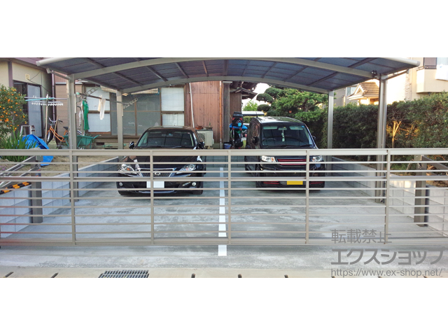 千葉県茂原市ののカーゲート ワイドオーバードアS1型 手動式 施工例