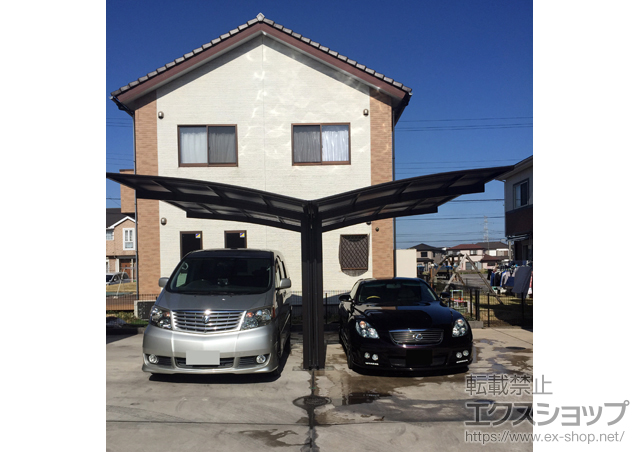 千葉県富津市ののカーポート プレシオスポート Y合掌 積雪〜20cm対応 施工例