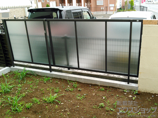 千葉県鎌ケ谷市ののフェンス・柵 ライシスフェンスP型 フリーポールタイプ 施工例