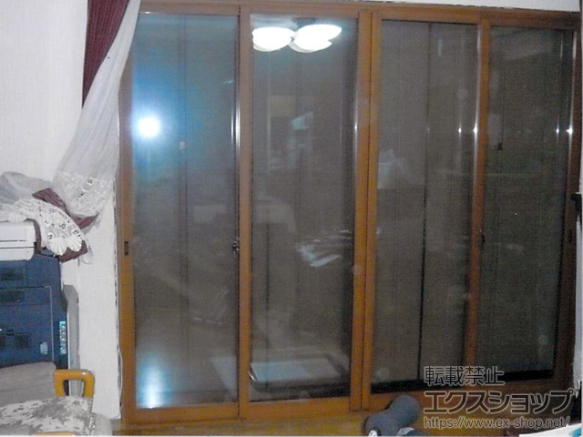 神奈川県横浜市のの二重窓（内窓） インプラス(ダストバリア)引き違い窓4枚建て 施工例