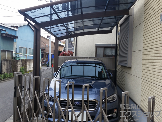 東京都墨田区ののカーポート プレシオスポート 積雪〜20cm対応 施工例