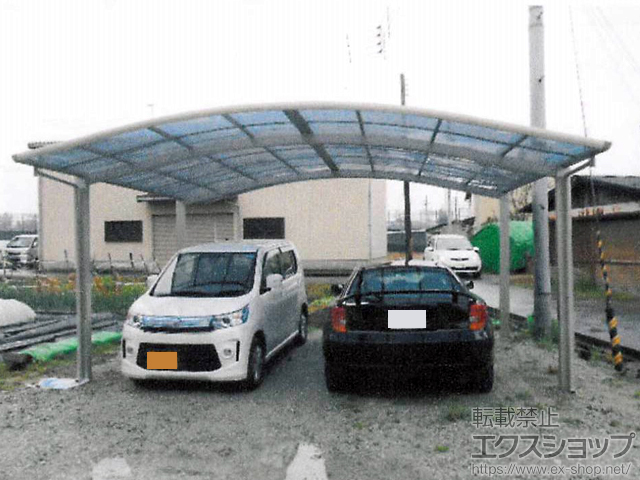 奈良県大和郡山市ののカーポート プレシオスポート ワイド 積雪〜20cm対応 施工例