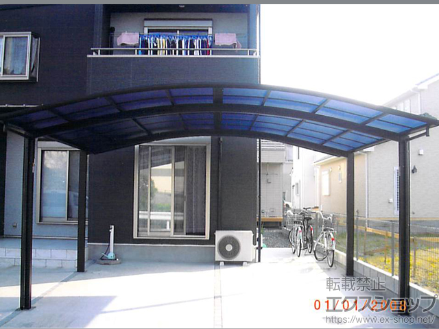 千葉県市原市ののカーポート プレシオスポート ワイド 積雪〜20cm対応 施工例