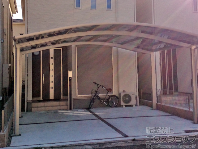 兵庫県明石市ののカーポート プレシオスポート ワイド 積雪〜20cm対応 施工例