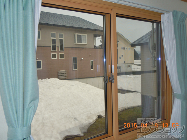 新潟県十日町市のの二重窓（内窓） インプラス(ダストバリア)引き違い窓2枚建て 施工例
