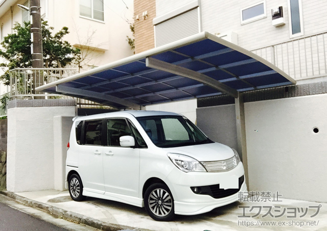 神奈川県鎌倉市ののカーポート プレシオスポート 積雪〜20cm対応 施工例