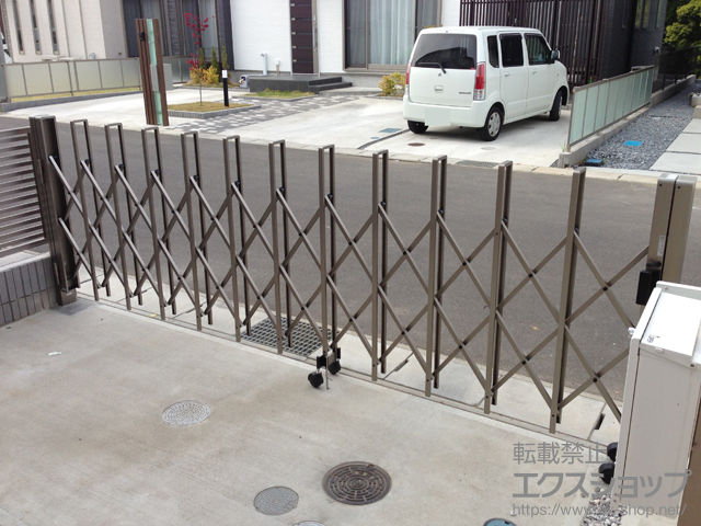 千葉県千葉市ののカーゲート トリップゲート RA型 ノンレール 片開き 35S 施工例