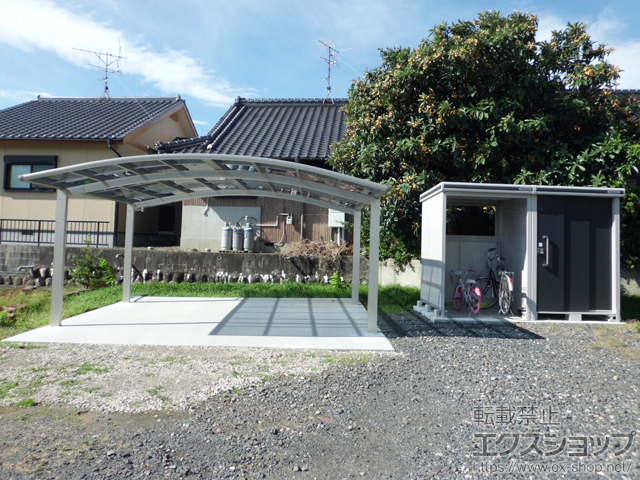 三重県鈴鹿市ののカーポート プレシオスポート ワイド 積雪〜20cm対応 施工例