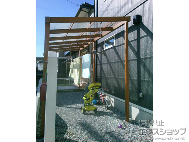 愛知県岡崎市のタカショーテラス屋根施工例(ポーチテラス シンプル 
